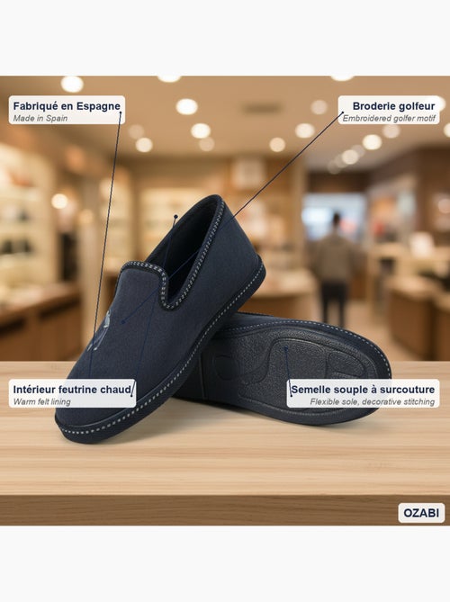 Zapatillas de casa charentesas hombre ozabi bordado fantasía - Kiabi