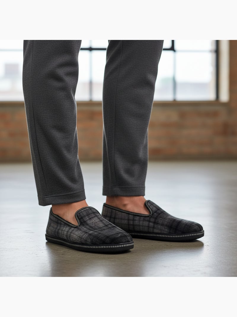 Zapatillas de casa charentesas hombre ozabi bordado fantasía Gris oscuro - Kiabi