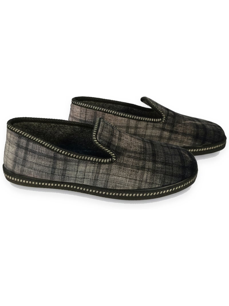 Zapatillas de casa charentesas hombre ozabi bordado fantasía Gris oscuro - Kiabi