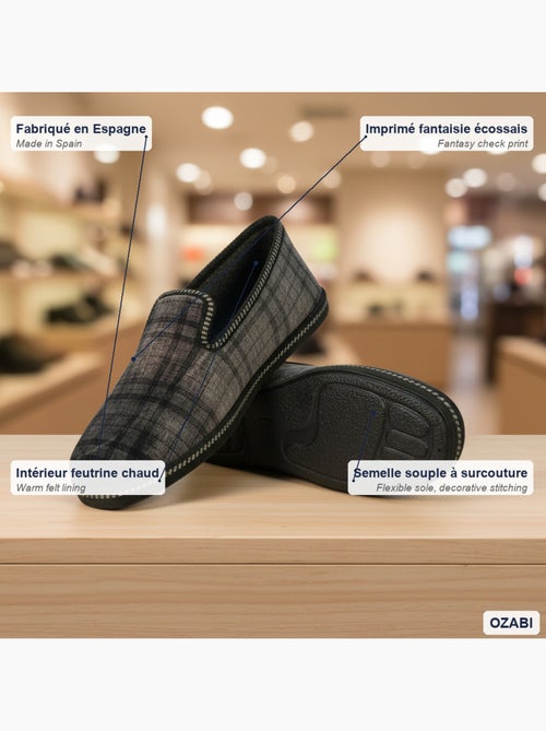 Zapatillas de casa charentesas hombre ozabi bordado fantasía - Kiabi