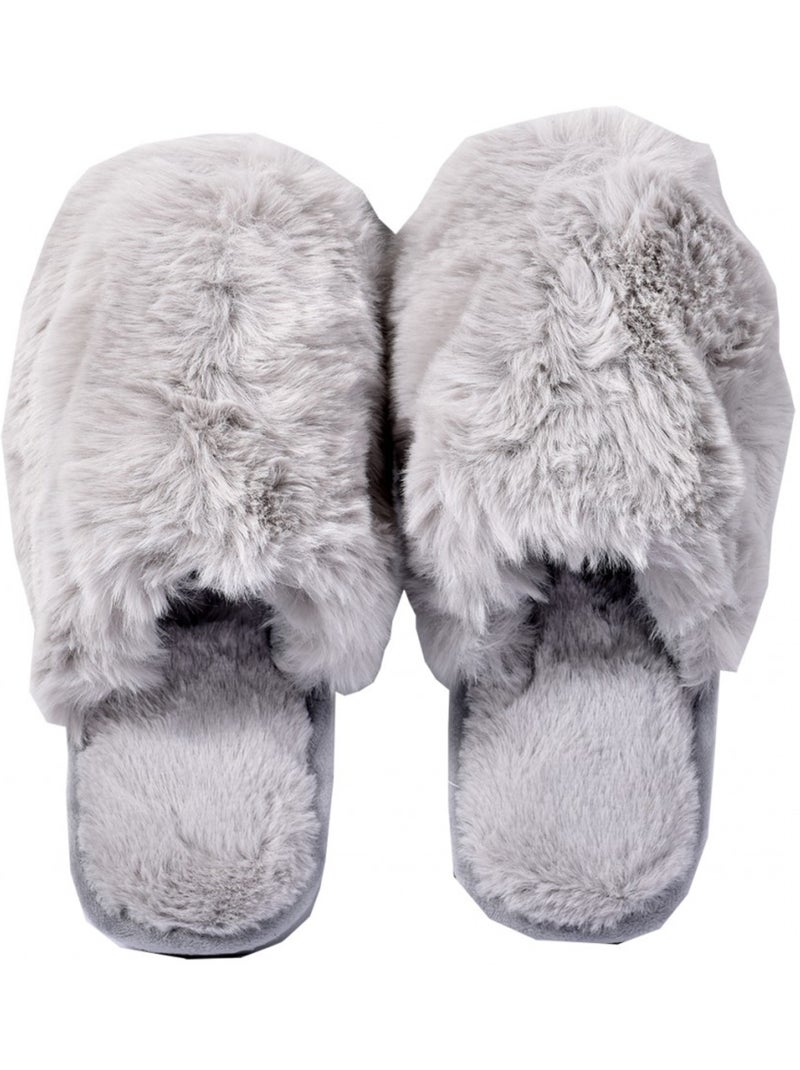 Zapatillas de casa COCOONING mujer confort PREMIUM Gris - Kiabi