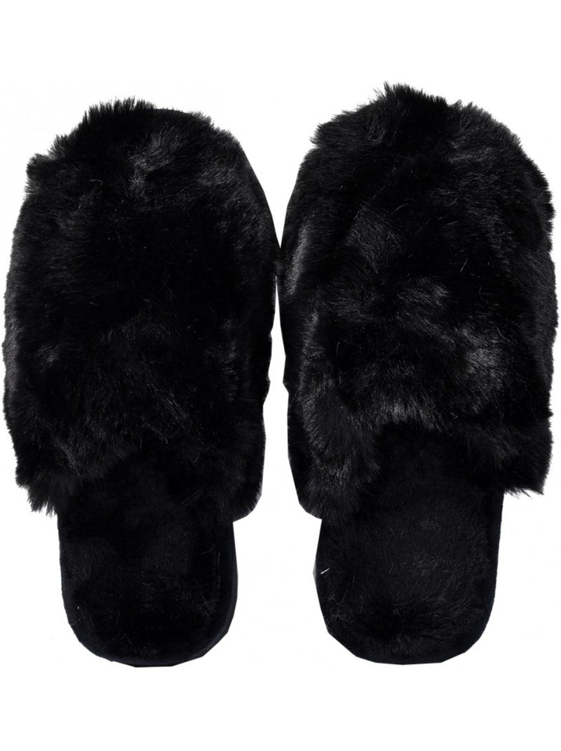 Zapatillas de casa COCOONING mujer confort PREMIUM Negro - Kiabi