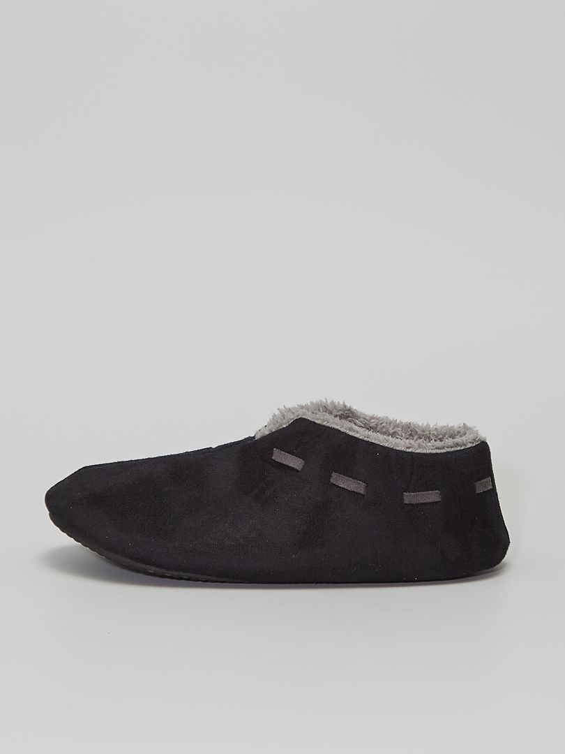 Zapatillas de casa cómodas negro - Kiabi