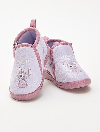 Zapatillas de casa con cremallera 'Angel' 'Stitch'