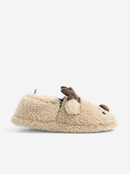 Zapatillas de casa con efecto borreguito - Kiabi Zapatillas de casa con efecto borreguito - Kiabi