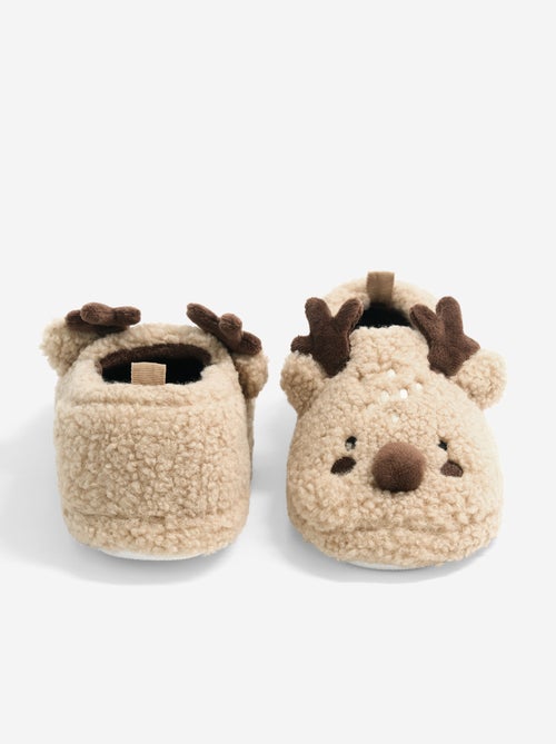 Zapatillas de casa con efecto borreguito - Kiabi Zapatillas de casa con efecto borreguito - Kiabi