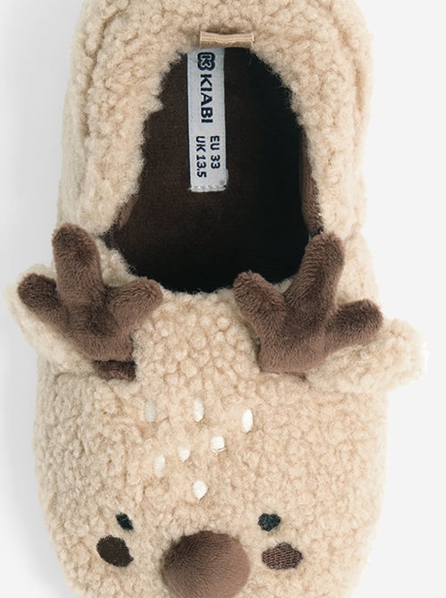 Zapatillas de casa con efecto borreguito - Kiabi Zapatillas de casa con efecto borreguito - Kiabi