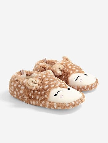 Zapatillas de casa con efecto borreguito