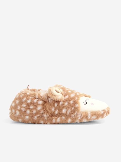 Zapatillas de casa con efecto borreguito - Kiabi