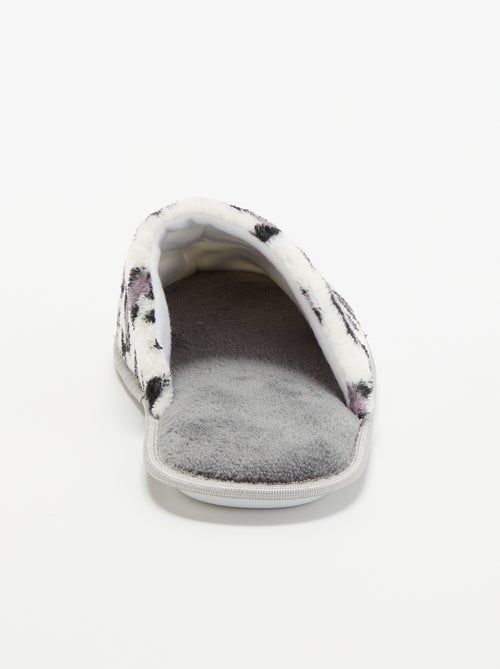 Zapatillas de casa con estampado de leopardo - Kiabi