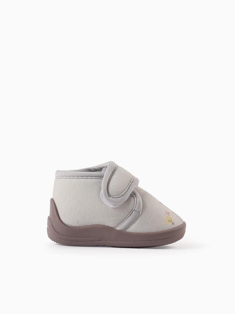 Zapatillas de casa con estampado Gris claro - Kiabi