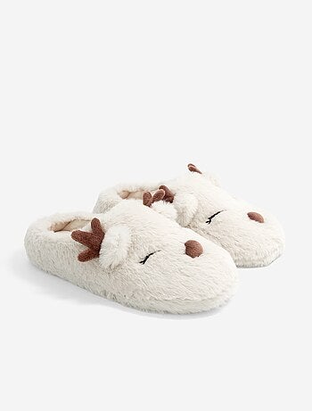 Zapatillas de casa con forma de reno