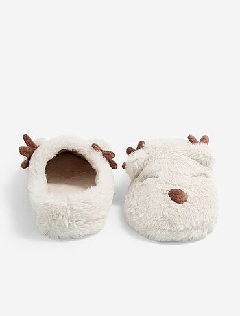 Zapatillas de casa con forma de reno