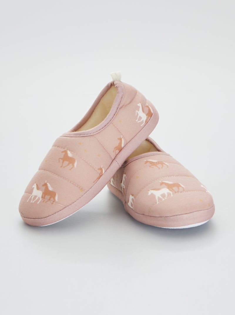 Zapatillas de casa con motivo de unicornio ROSA - Kiabi