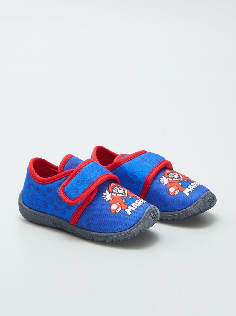 Zapatillas de casa con velcro 'Mario' 'Nintendo' AZUL - Kiabi