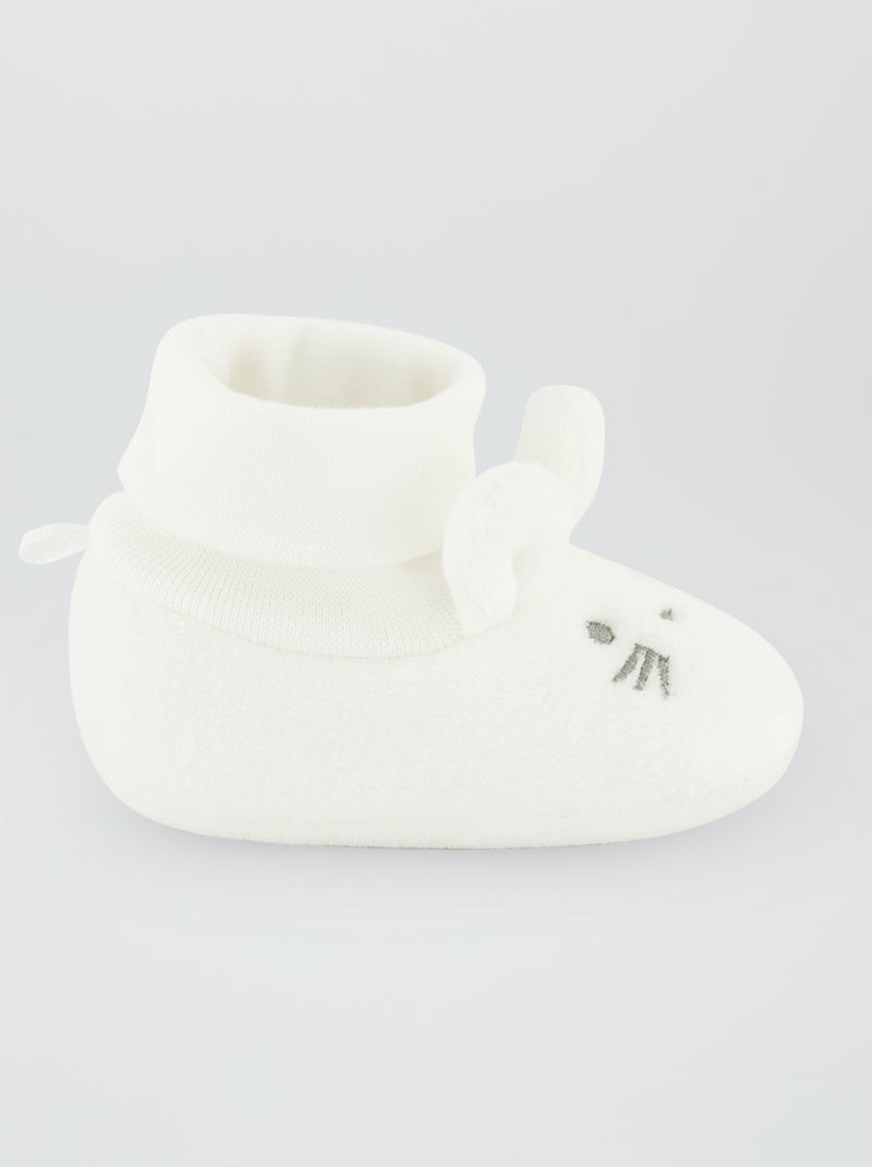 Zapatillas de casa 'conejo' BLANCO - Kiabi