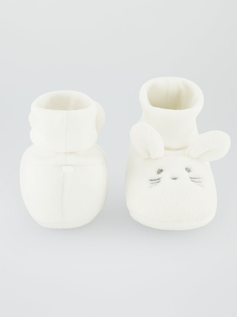 Zapatillas de casa 'conejo' BLANCO - Kiabi