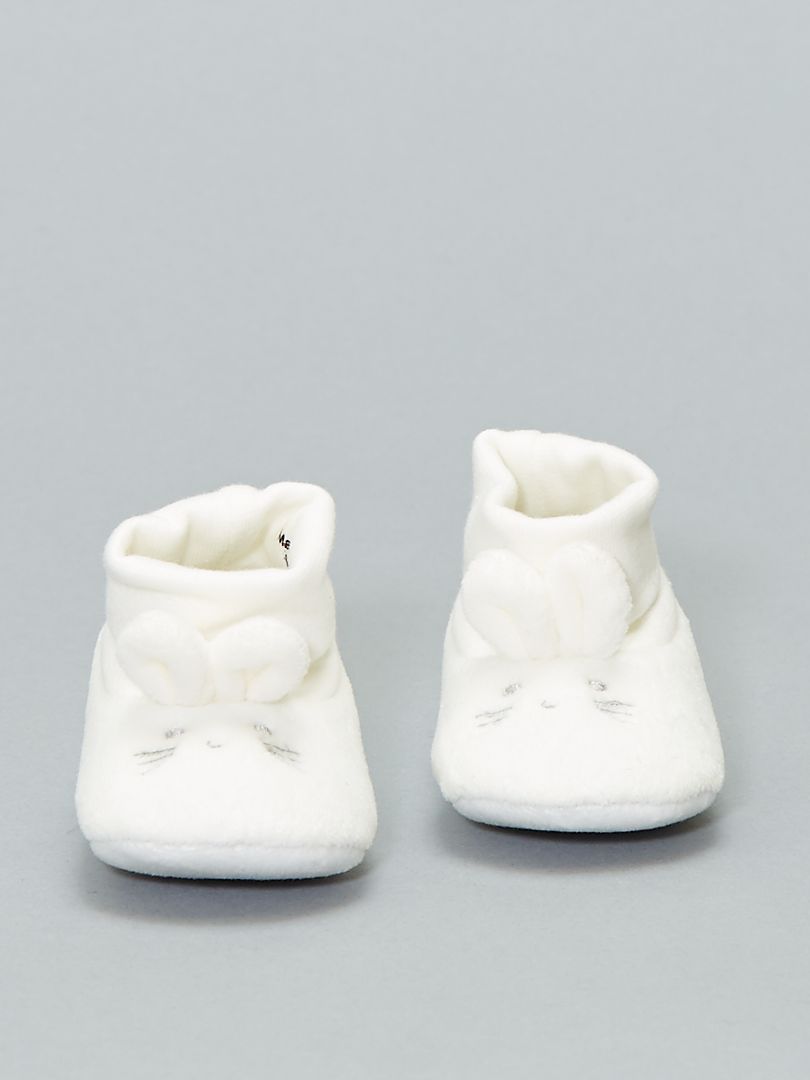 Zapatillas de casa 'conejo' blanco - Kiabi