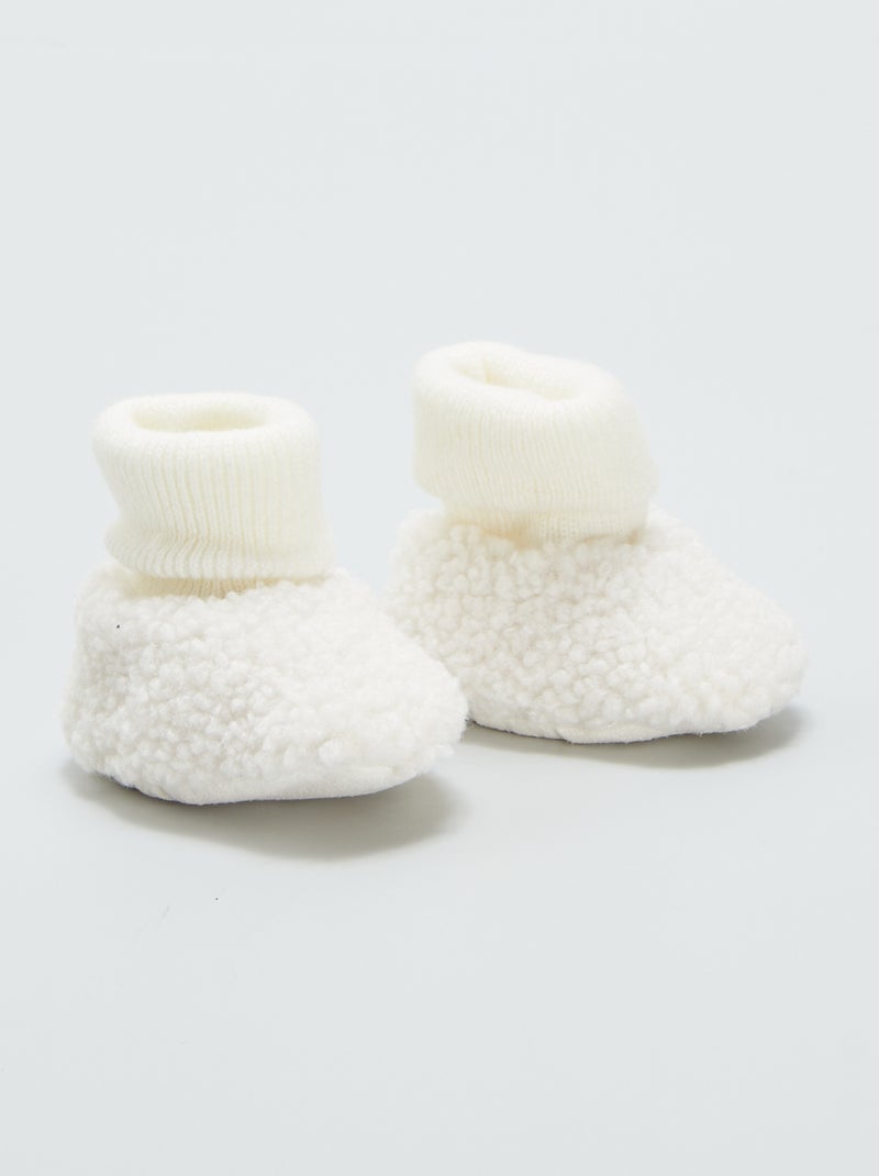 Zapatillas de casa de borreguito BEIGE - Kiabi