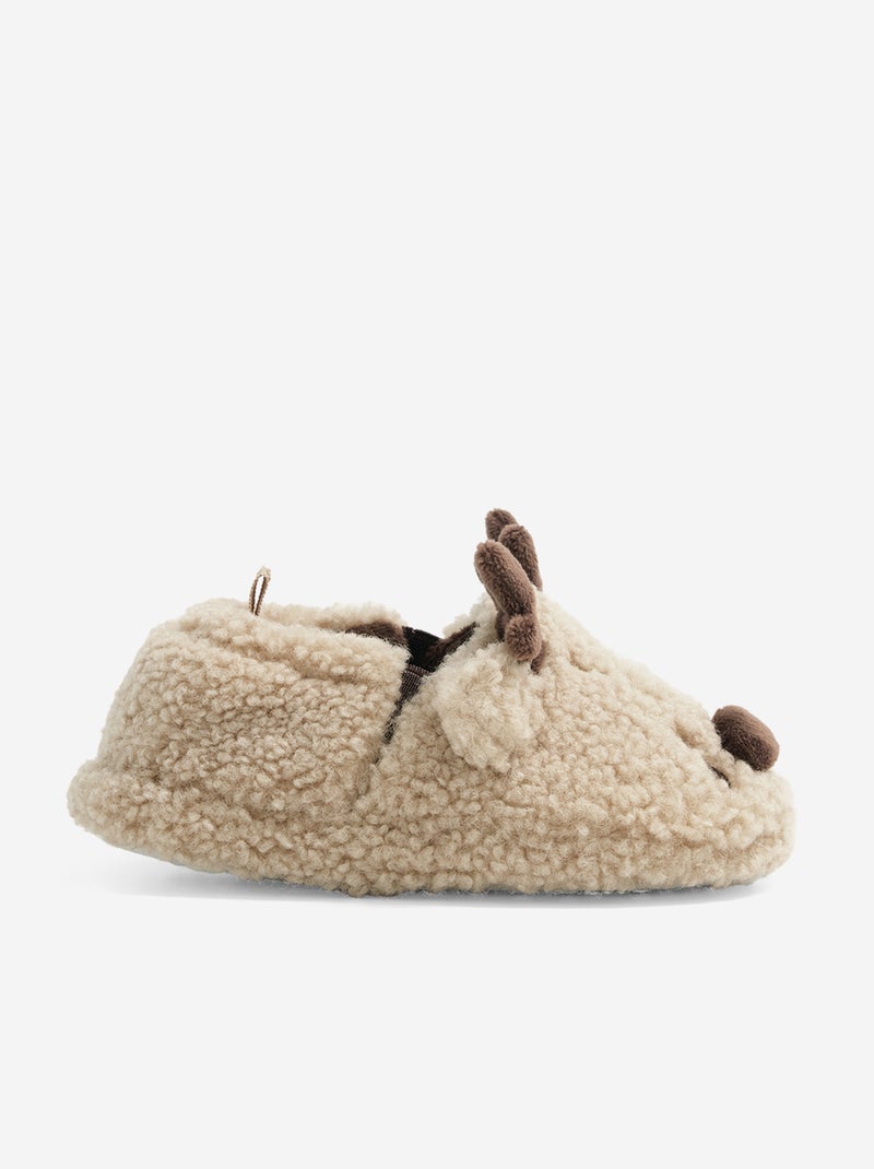 Zapatillas de casa de borreguito Marron - Kiabi