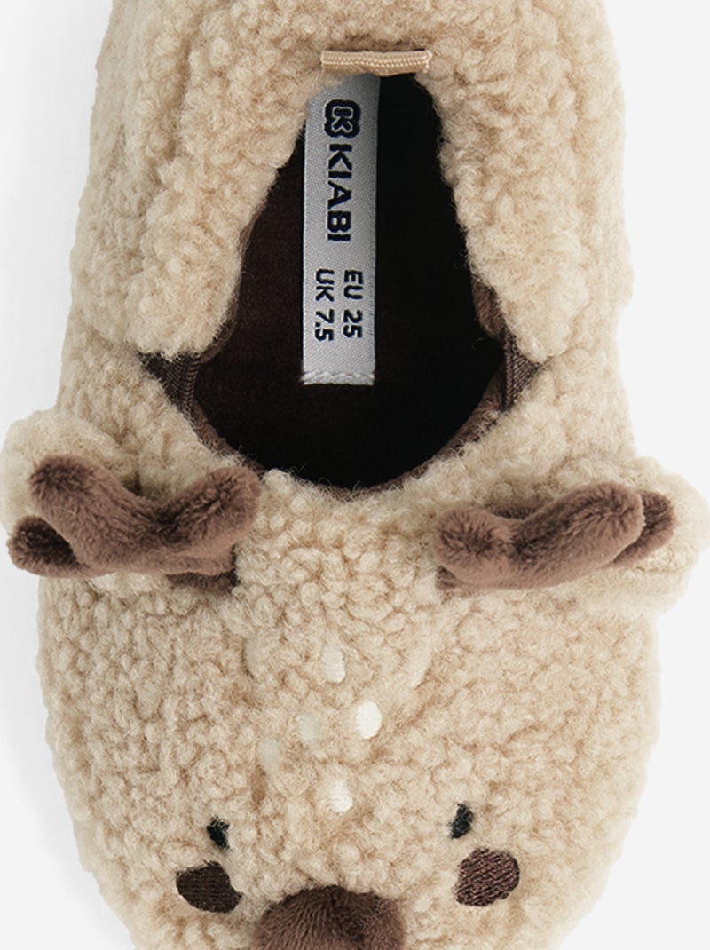Zapatillas de casa de borreguito Marron - Kiabi