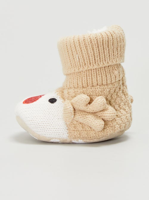 Zapatillas de casa de lana - Navidad - Kiabi