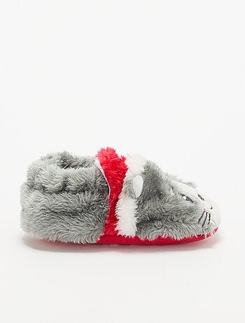 Zapatillas de casa de Navidad 'gato'