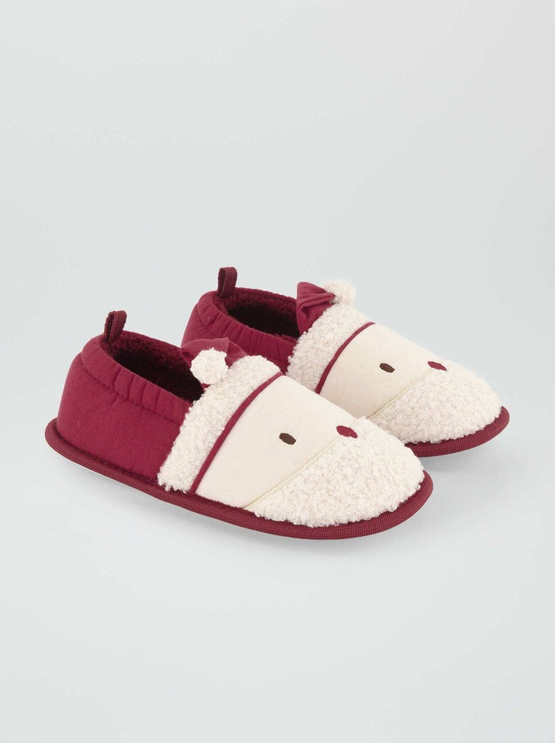 Zapatillas de casa de Navidad ROJO - Kiabi