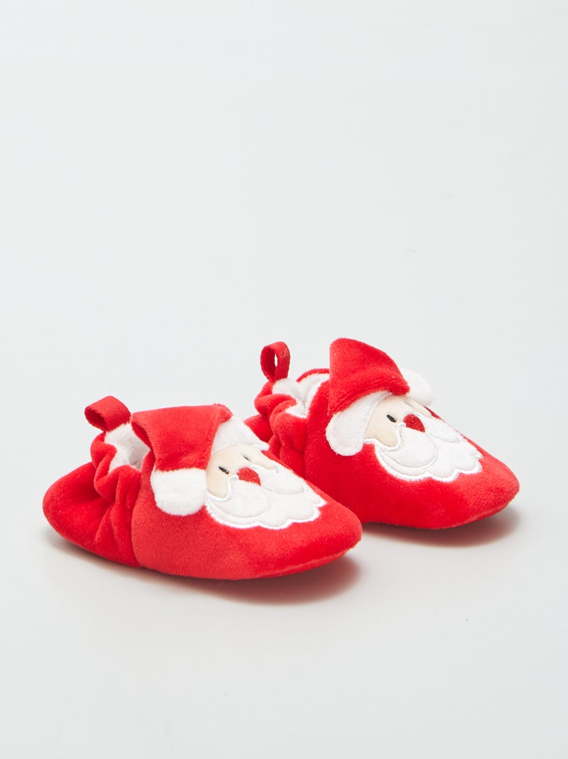 Zapatillas de casa de Navidad ROJO - Kiabi