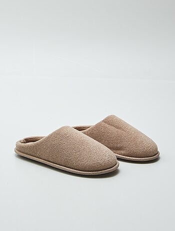 Zapatillas de casa de punto de rizo