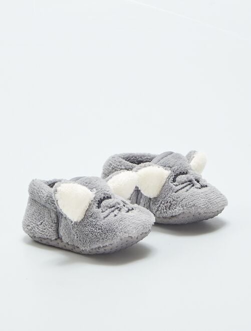 Zapatillas de casa de tejido polar - Kiabi