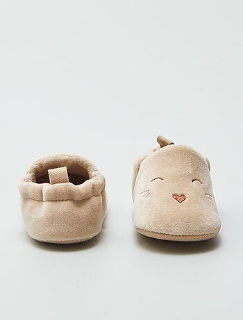Zapatillas de casa de terciopelo