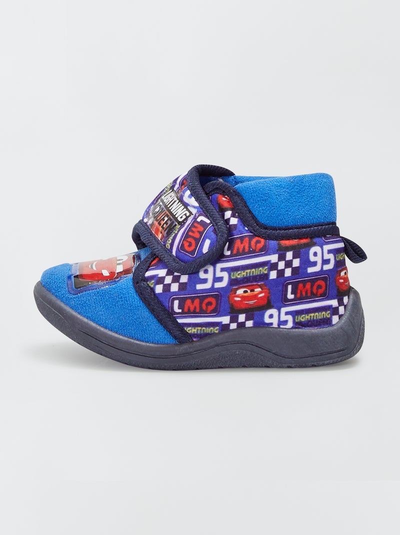 Zapatillas de casa de terciopelo 'Cars' azul - Kiabi