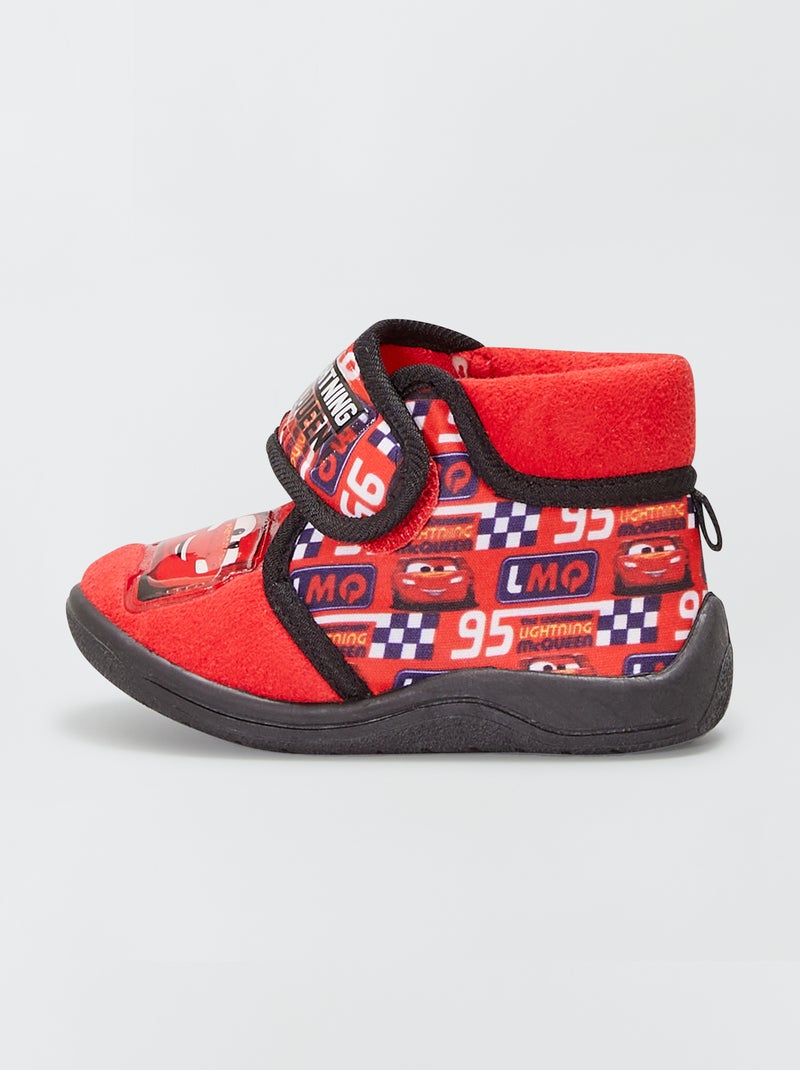 Zapatillas de casa de terciopelo 'Cars' ROJO - Kiabi