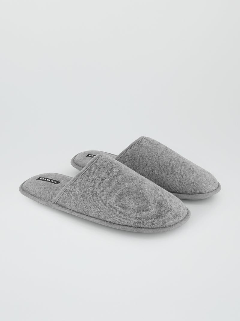 Zapatillas de casa destalonadas beige - Kiabi