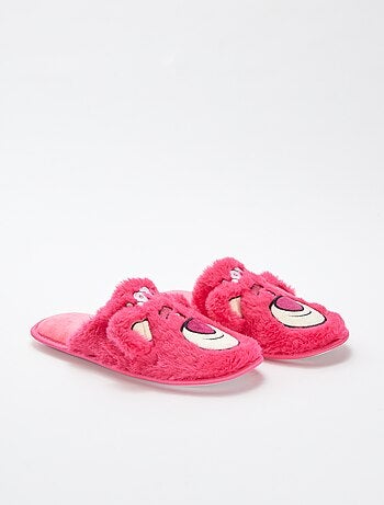 Zapatillas de casa destalonadas con pelo 'Lotso'