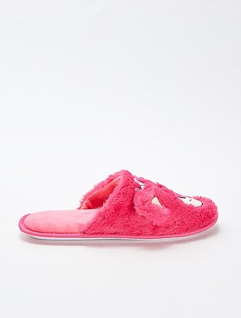 Zapatillas de casa destalonadas con pelo 'Lotso'