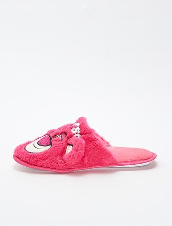 Zapatillas de casa destalonadas con pelo 'Lotso'