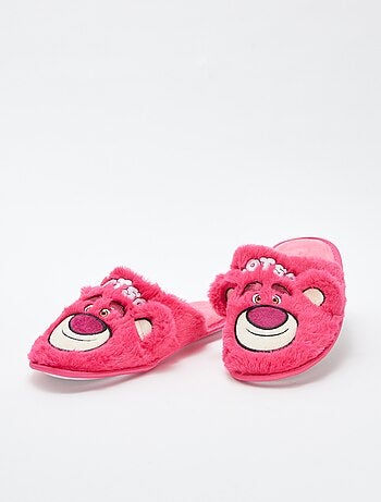 Zapatillas de casa destalonadas con pelo 'Lotso'