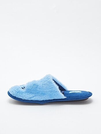 Zapatillas de casa destalonadas con pelo 'Stitch'