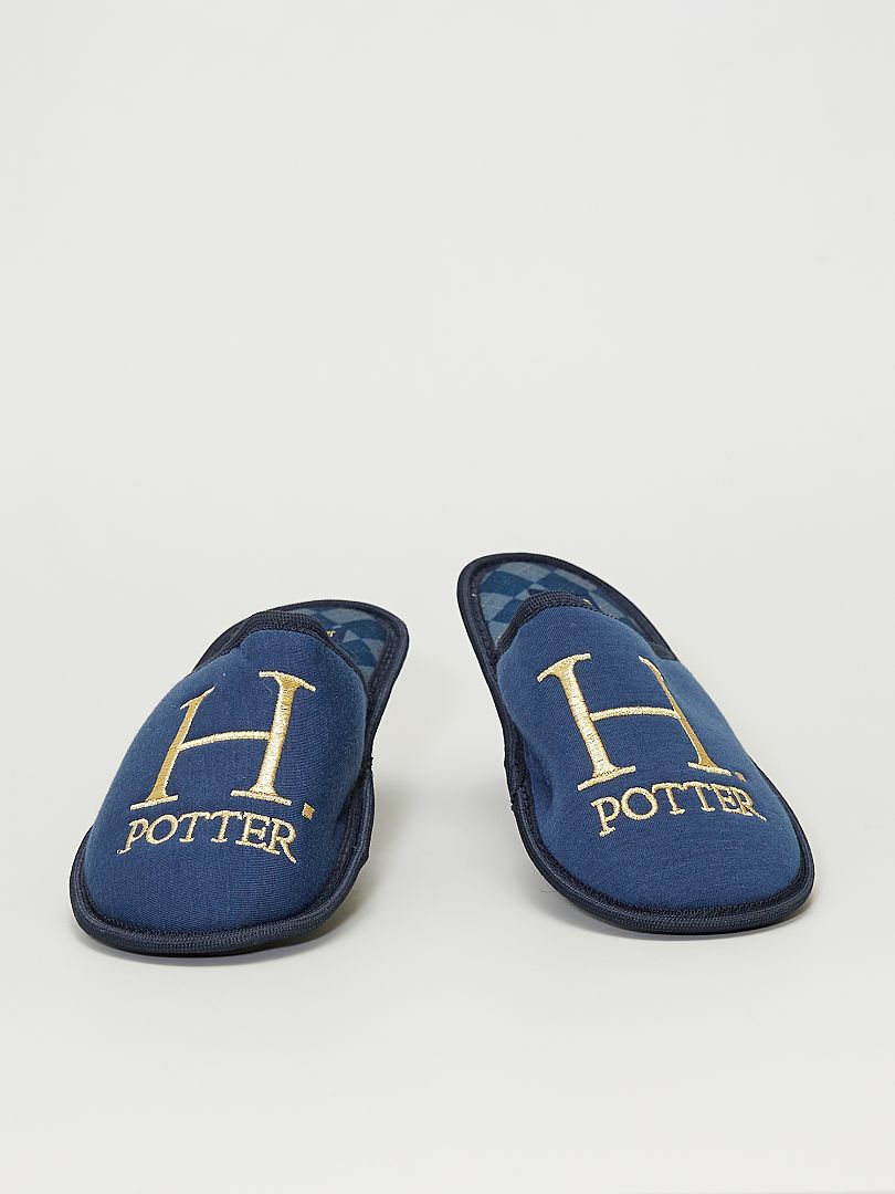 Zapatillas de casa destalonadas 'Harry Potter' azul - Kiabi