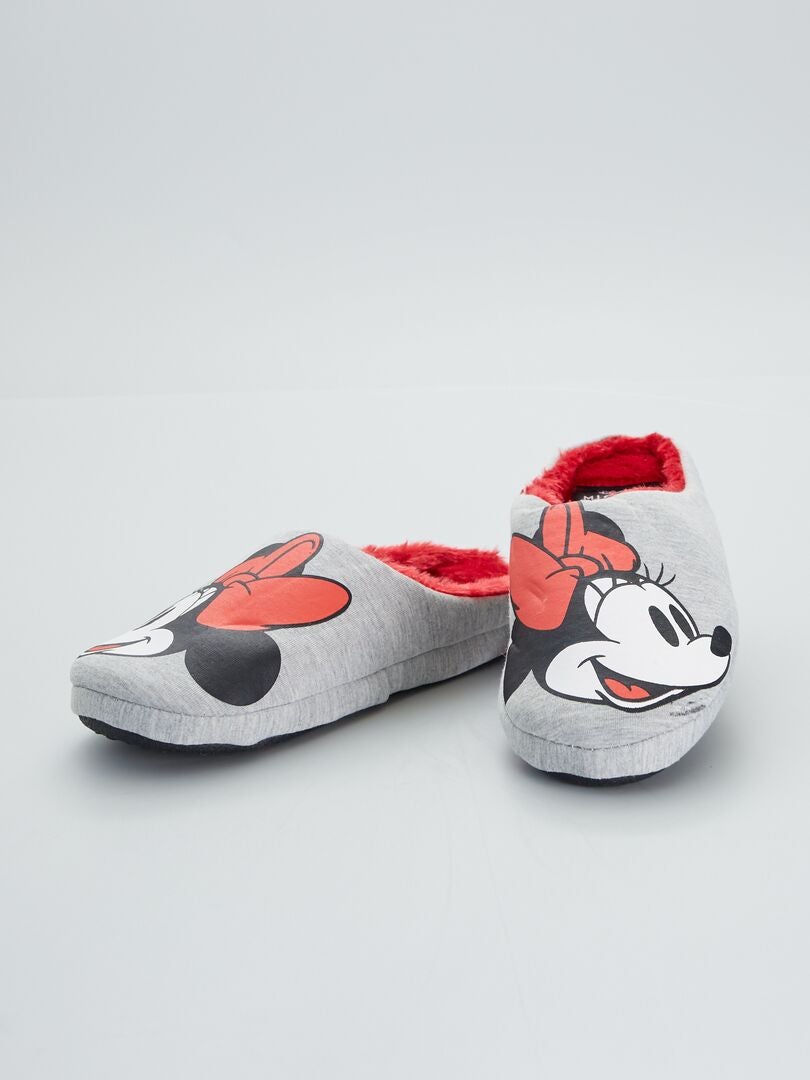 Zapatillas de casa destalonadas 'Minnie' 'Disney' gris - Kiabi