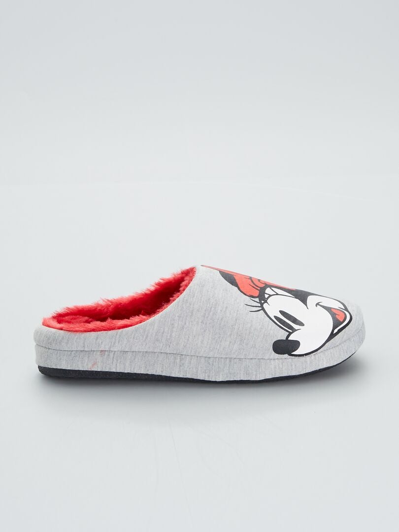 Zapatillas de casa destalonadas 'Minnie' 'Disney' gris - Kiabi