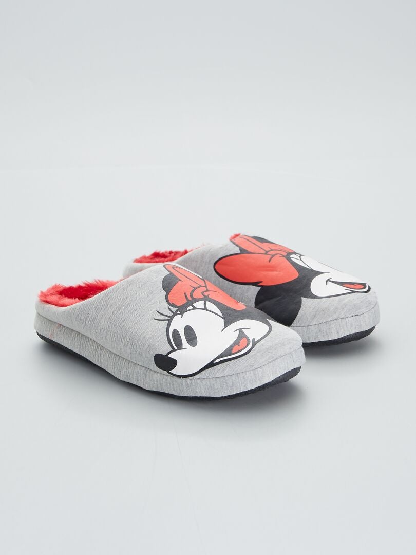 Zapatillas de casa destalonadas 'Minnie' 'Disney' gris - Kiabi