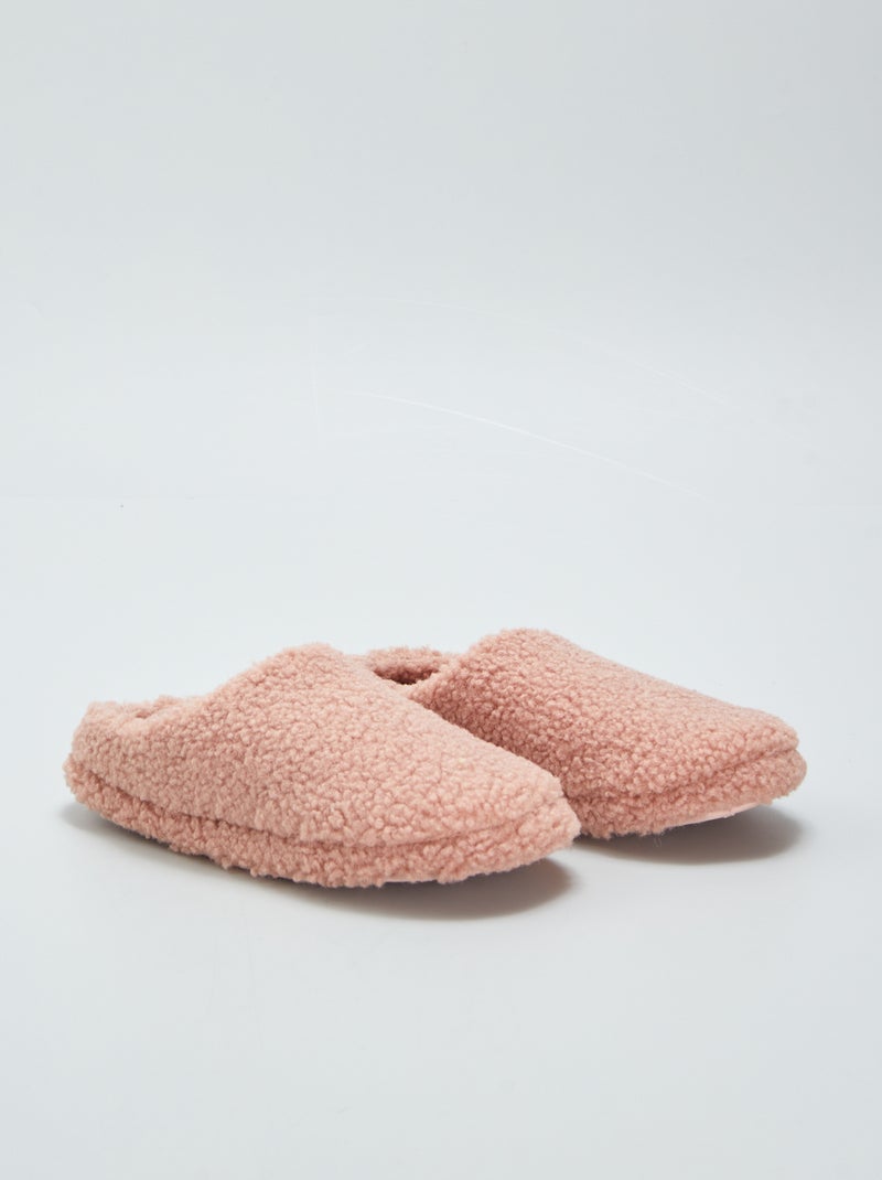 Zapatillas de casa destalonadas ROSA - Kiabi
