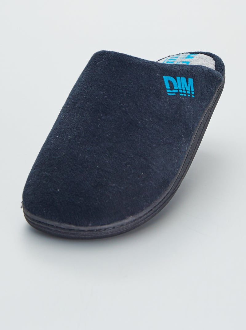 Zapatillas de casa 'DIM' negro/azul - Kiabi