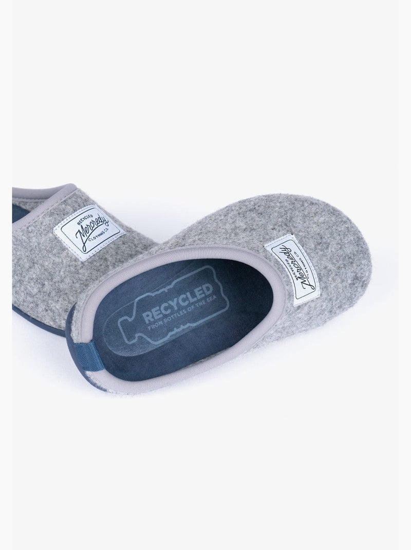 Zapatillas de casa ecológicas en color gris azulado Gris - Kiabi