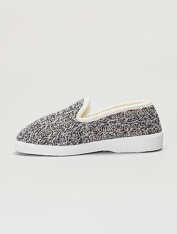 Zapatillas de casa efecto trenzado - Kiabi