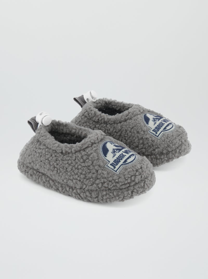 Zapatillas de casa flexibles de borreguito 'Jurassic Park' castaño claro - Kiabi