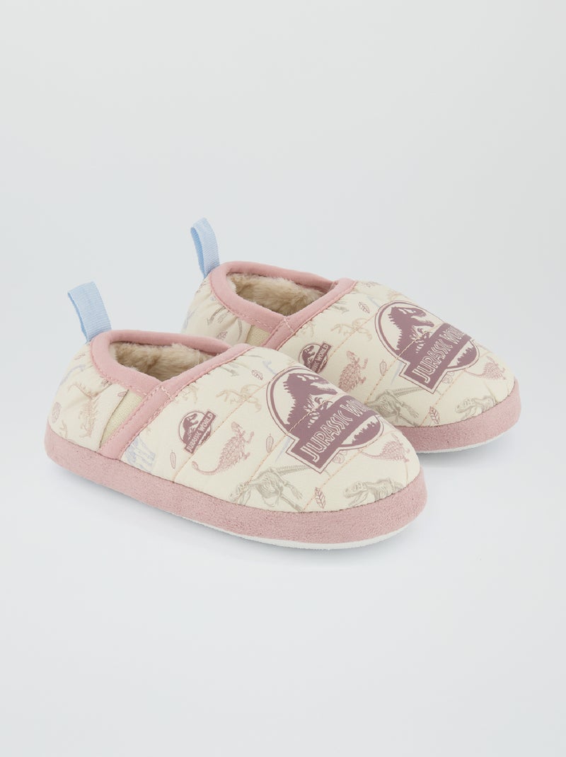 Zapatillas de casa flexibles 'Jurassic World' BLANCO - Kiabi